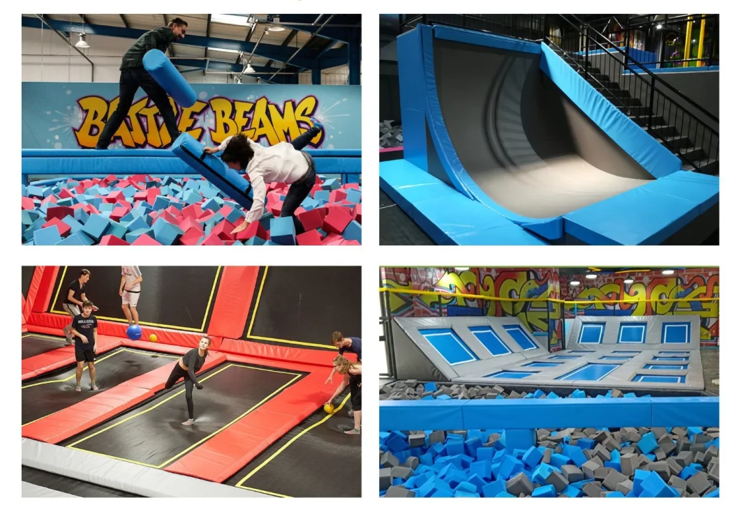 Basic Customization Set Customized Made Indoor Trampoline Park Equipment