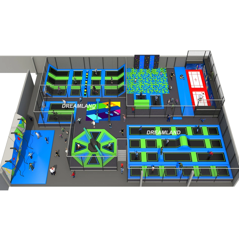 Basic Customization Set Customized Made Indoor Trampoline Park Equipment