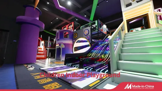 Rainbow Color Wooden Soft Gym Children Bar Center Toddle Fun Mat Play House Colorful Indoor Playground