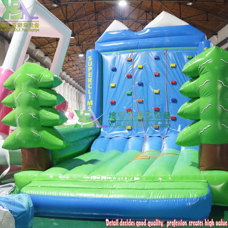 Outdoor Inflatable Castle Rock Climbing Wall, Inflatable Bouncer Jumper Sport Game Bouncy Climbing Wall