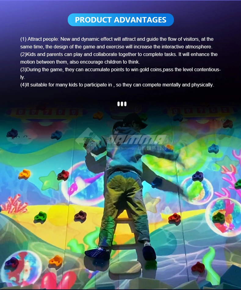 Ar Climbing Wall Interactive Projection Game Interactive Projection Wall Rock Construction