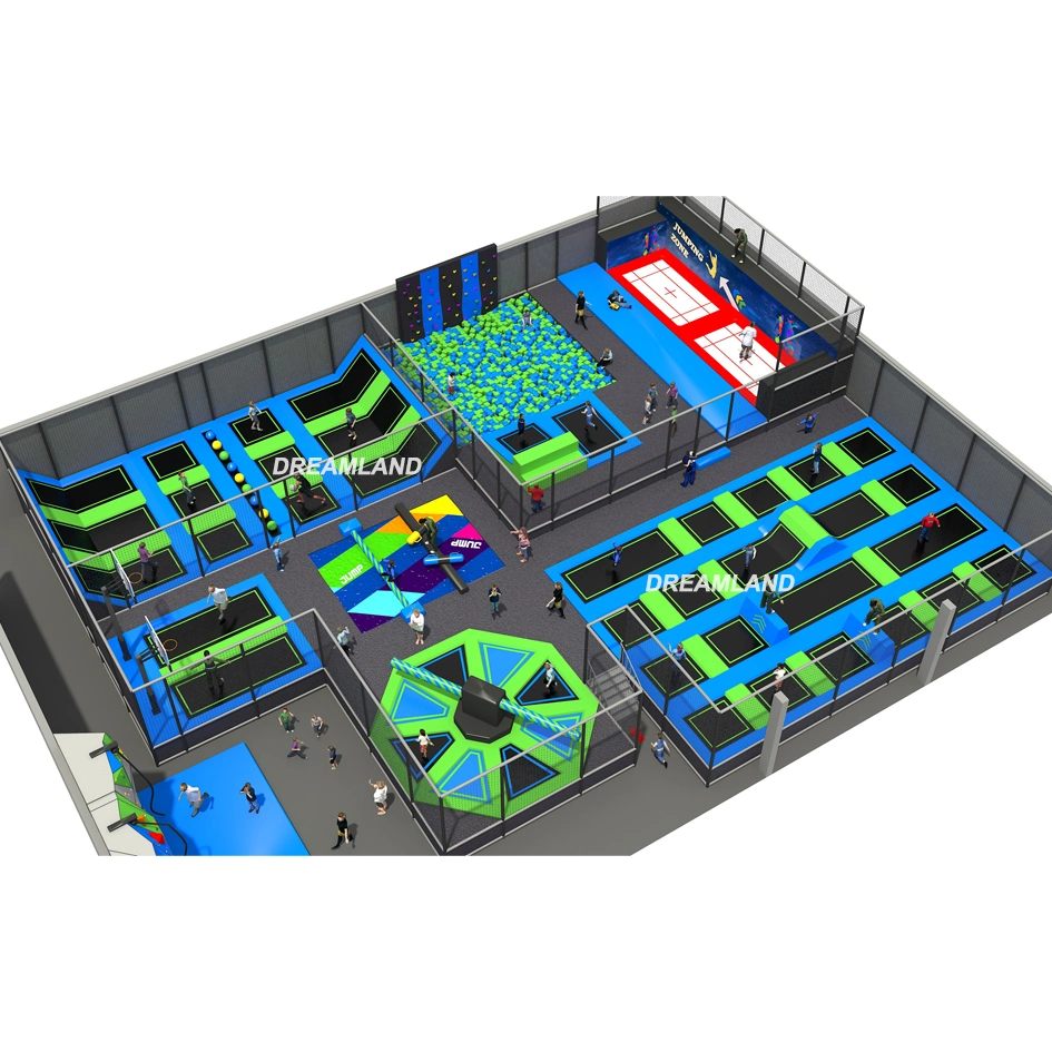 Basic Customization Set Customized Made Indoor Trampoline Park Equipment