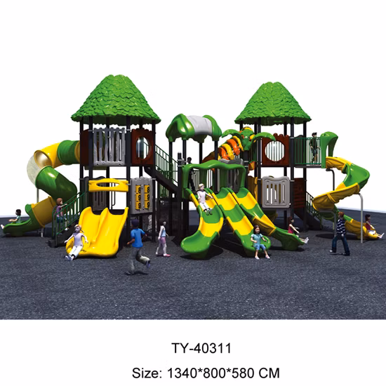Parco giochi per scivoli in plastica commerciale all'aperto colorato della fabbrica di Tongyao